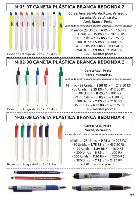 caneta plastico   caneta plastico