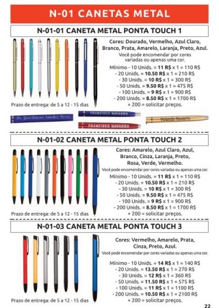 caneta metal   caneta metal