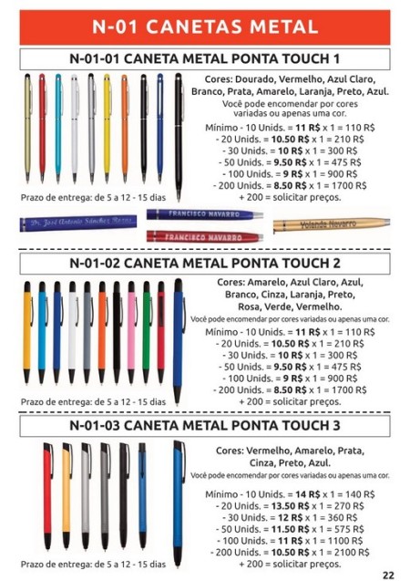 caneta metal   caneta metal