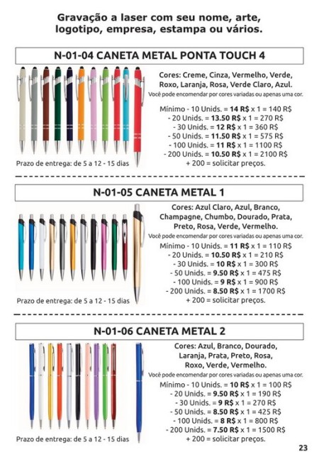 caneta metal   caneta metal