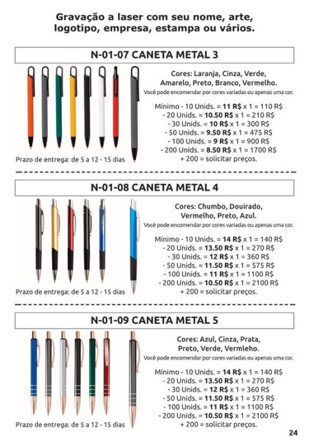 caneta metal   caneta metal