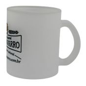 CANECA VIDRO JATEADA 325 ml