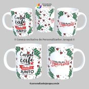CANECA NAMORADOS BEBE CAFÉ JUNTO 1 FOTO 325 ml