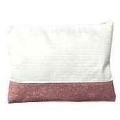 NECESSAIRE BRANCA BARRA GLITTER