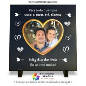 AZULEJO PAI MEU REI ETERNO CORAÇÃO