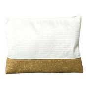 NECESSAIRE BRANCA BARRA GLITTER